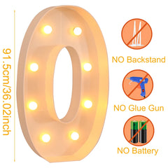 91.5cm Giant LED Letter Light Frame Box – DIY Party Decor