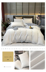 Nordic 100% Cotton Bedding Set – Duvet Cover & Sheet