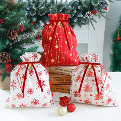 Christmas Velvet Red Bows with Bells
