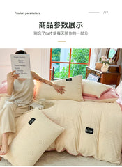 Thick Velvet Winter Duvet Cover – Solid Color Soft Quilt Cover