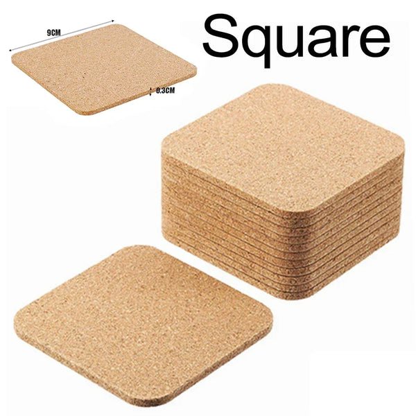 Natural Round Cork Coaster – Non-Slip Heat Insulation Pad
