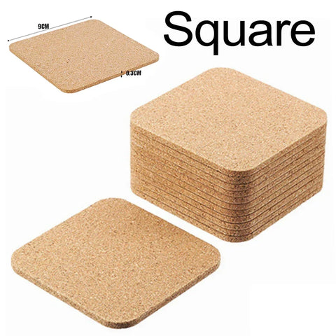 Natural Round Cork Coaster – Non-Slip Heat Insulation Pad