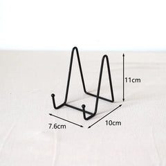 Iron Art Magazine & Dish Display Stand
