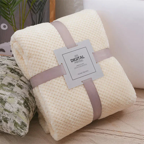 Thick Soft Fleece Baby Blanket – Newborn Swaddle & Stroller Cover