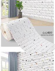 3D Foam Brick Wall Panels – Self-Adhesive Waterproof Wall Decals
