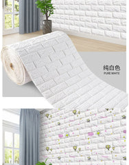 3D Foam Brick Wall Panels – Self-Adhesive Waterproof Wall Decals