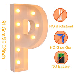 91.5cm Giant LED Letter Light Frame Box – DIY Party Decor