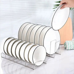 Stainless Steel Kitchen Bowl & Dish Organizer Rack