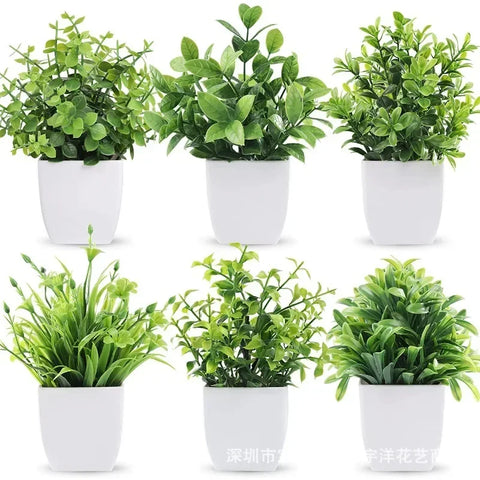 Artificial Eucalyptus Bonsai Potted Plant – Indoor & Outdoor Decor