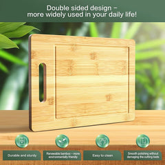 Thickened Bamboo Wooden Cutting Board for Kitchen
