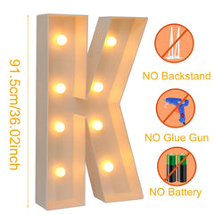 91.5cm Giant LED Letter Light Frame Box – DIY Party Decor