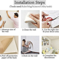 3D Foam Brick Wall Panels – Self-Adhesive Waterproof Wall Decals