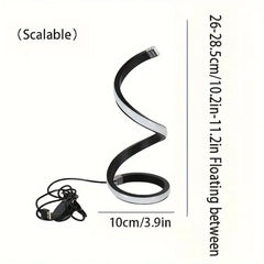 2025 LED Modern Deformable Spiral Bedside Table Lamp