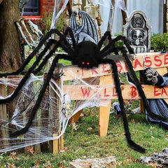 Giant Plush Halloween Spider Decoration – 30 to 200cm