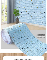 3D Foam Brick Wall Panels – Self-Adhesive Waterproof Wall Decals