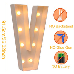 91.5cm Giant LED Letter Light Frame Box – DIY Party Decor
