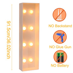 91.5cm Giant LED Letter Light Frame Box – DIY Party Decor