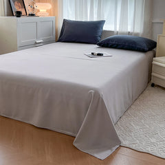 4-Piece Solid Color Brush Fabric Bedding Set – Duvet Cover & Pillowcases