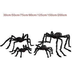 Giant Plush Halloween Spider Decoration – 30 to 200cm