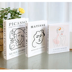 3-Piece Decorative Fake Books Set for Coffee Table & Decor
