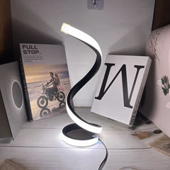2025 LED Modern Deformable Spiral Bedside Table Lamp