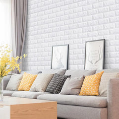 3D Foam Brick Wall Panels – Self-Adhesive Waterproof Wall Decals