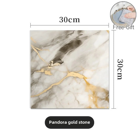 Thickened Self-Adhesive Marble Floor & Wall Stickers – 10/30/50 PCS