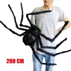 Giant Plush Halloween Spider Decoration – 30 to 200cm