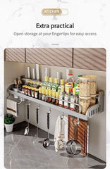 Kitchen Spice & Knife Holder with Spoon and Chopstick Organizer