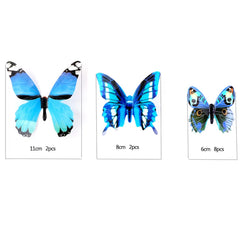 12-Piece 3D Luminous Butterfly Wall Stickers – Modern DIY Decor