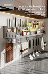 Kitchen Spice & Knife Holder with Spoon and Chopstick Organizer