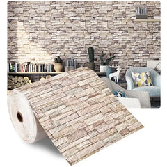 3D Foam Brick Wall Panels – Self-Adhesive Waterproof Wall Decals