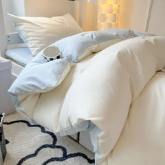 2025 Modern Simple 4-Piece Bed Sheet & Quilt Cover Set