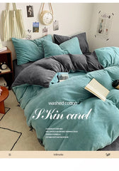 Winter Milk Fleece 4-Piece Flannel Bedding Set