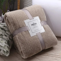 Thick Soft Fleece Baby Blanket – Newborn Swaddle & Stroller Cover