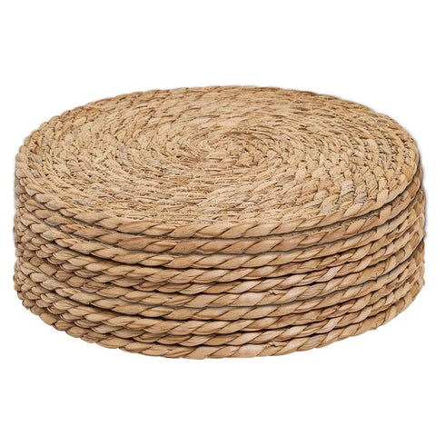 Handwoven Round Rattan Pot Mats – Heat Insulation Table Mats