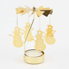 Metal Rotating Candle Holder – Christmas & Party Decoration