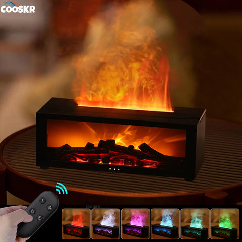 Air Humidifier & Essential Oil Diffuser with LED Light & Remote