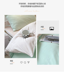 2025 Modern Simple 4-Piece Bed Sheet & Quilt Cover Set
