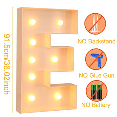 91.5cm Giant LED Letter Light Frame Box – DIY Party Decor