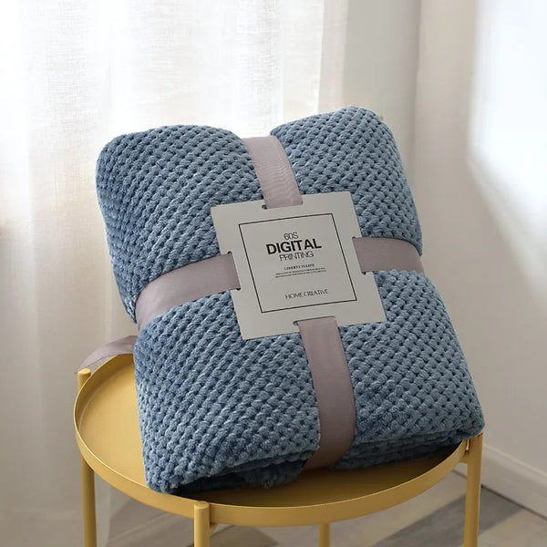 Thick Soft Fleece Baby Blanket – Newborn Swaddle & Stroller Cover