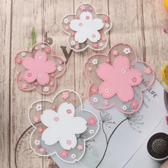 Cherry Blossom Heat Insulation Non-Slip Coaster & Dining Table Mat