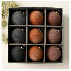 2026 Plush Velvet Christmas Ball Set – 8cm Decorative Pendants