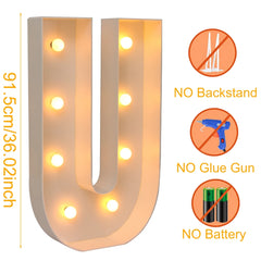 91.5cm Giant LED Letter Light Frame Box – DIY Party Decor