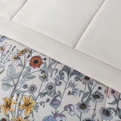 7-Piece Reversible Floral Comforter Set – King Size with Sheets & Pillowcases